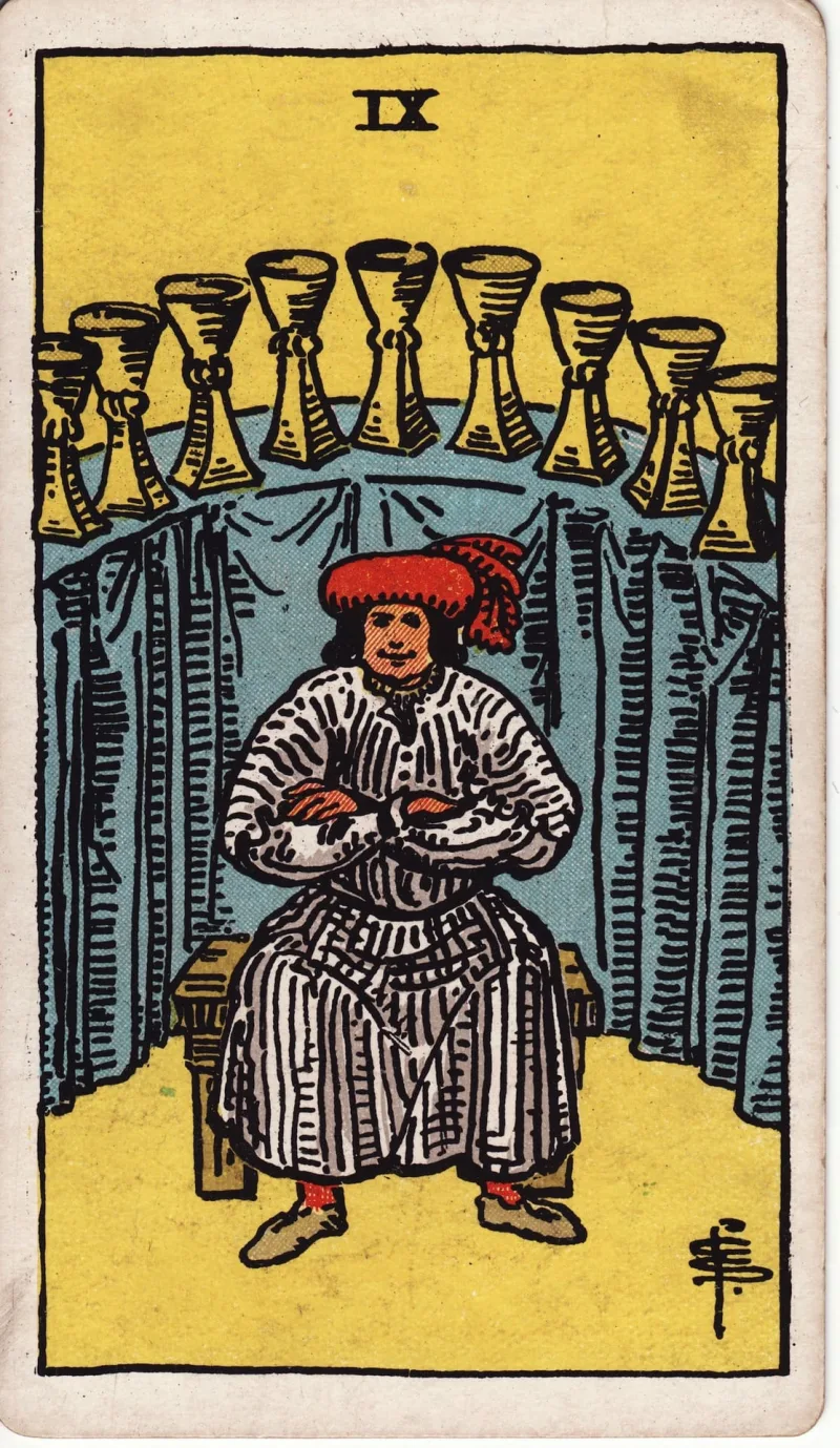 Nine of Cups Tarot Card
